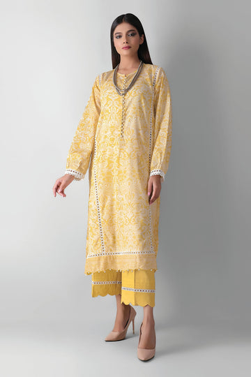 J21329 Yellow Khaadi Autumn Collection 2021